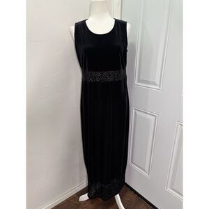 Dressing Clio Dress Large Petite Black Y2K 90s Fairy Goth‎ Whimsigoth Velvet